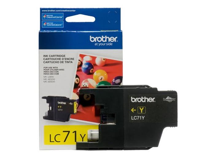 Original Brother LC71 Yellow Ink Cartridge (LC71YS) - Each