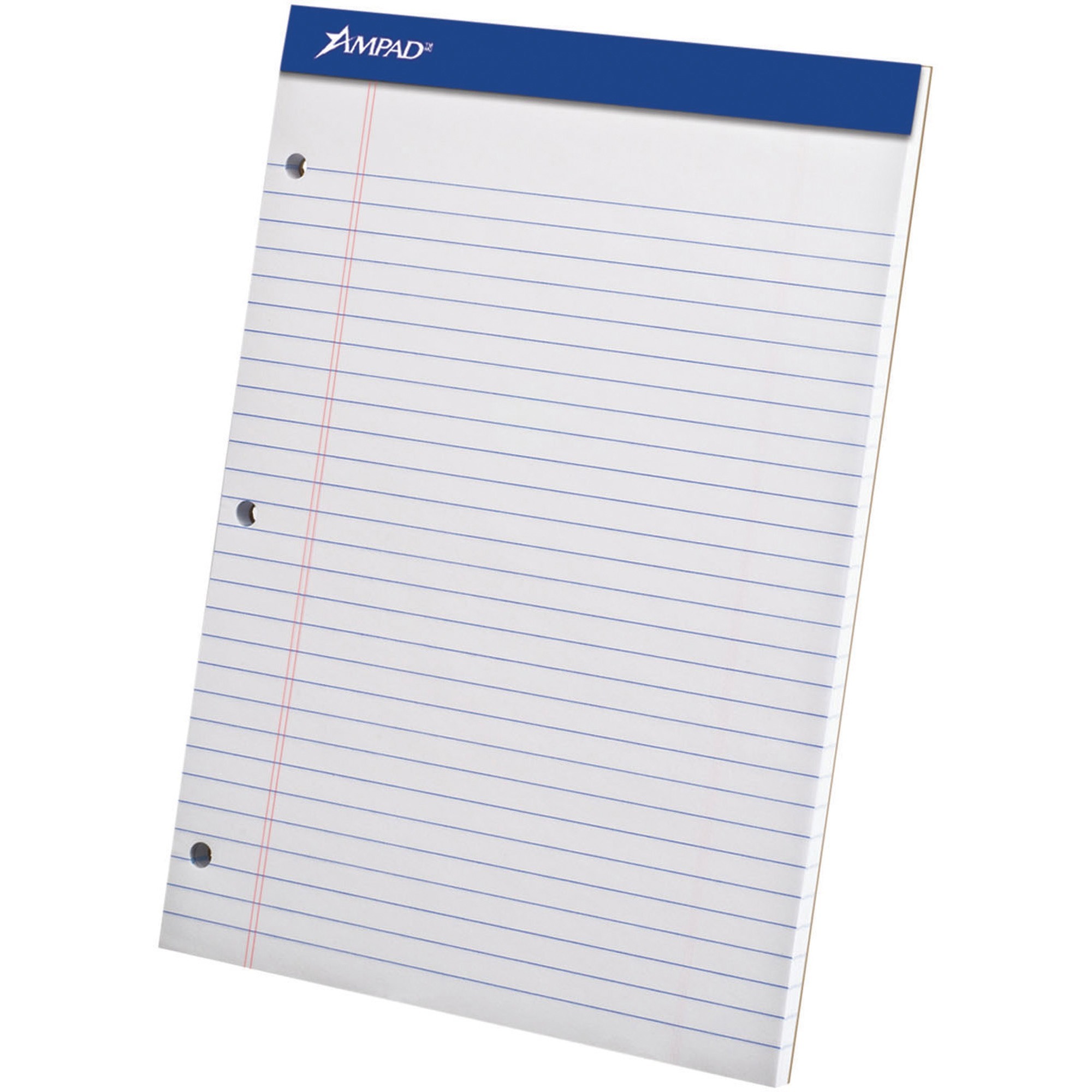 TOPS Wide-ruled Perforated Note Pad - 8 1/2" x 11 3/4" - 50 Sheets
