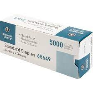 Business Source Standard Staples - 5000/Box