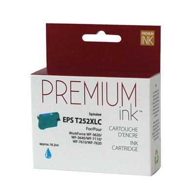 Premium Compatible Ink Cartridge Epson T252XL220 - Cyan