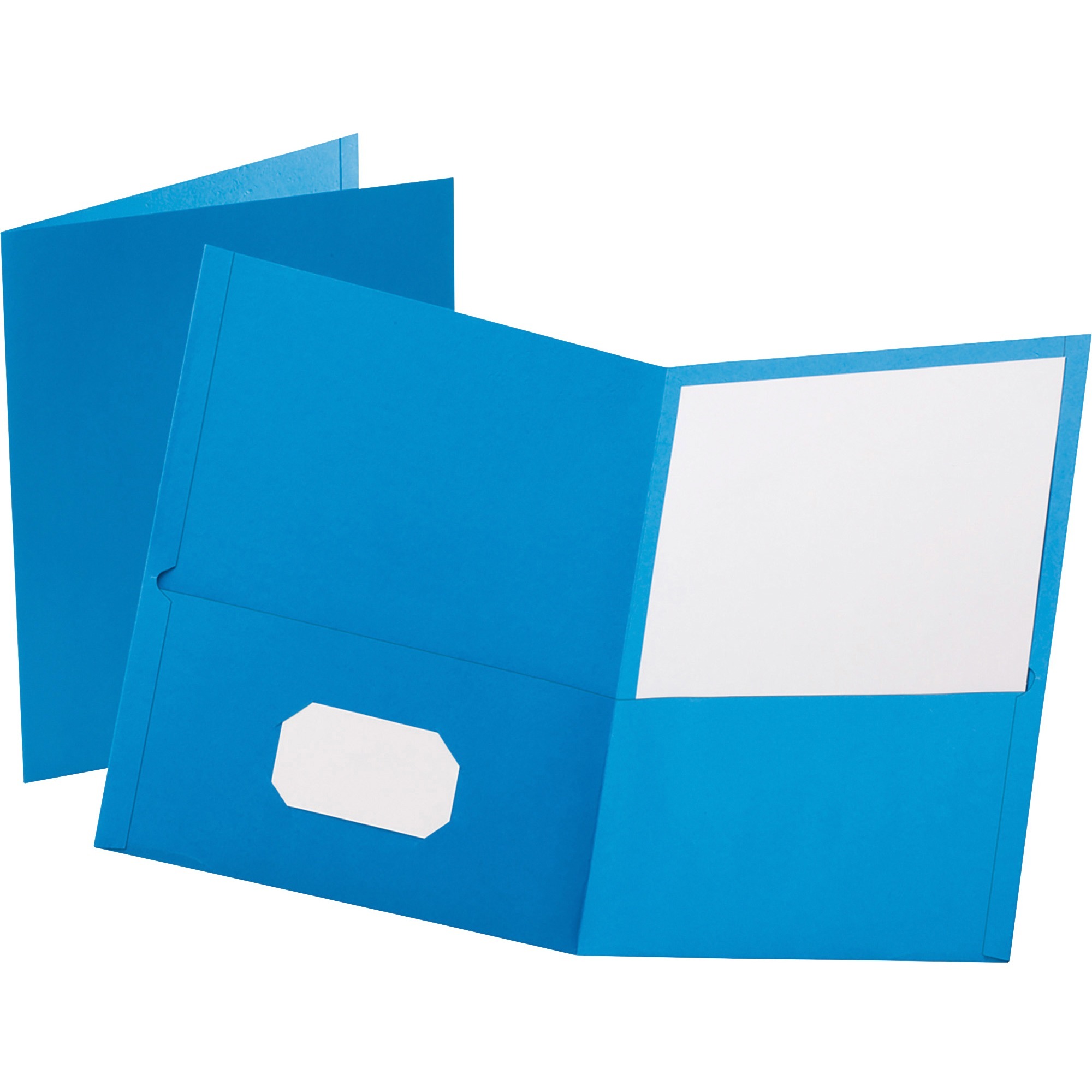 Oxford Twin Pocket Letter-size Folders, Light Blue