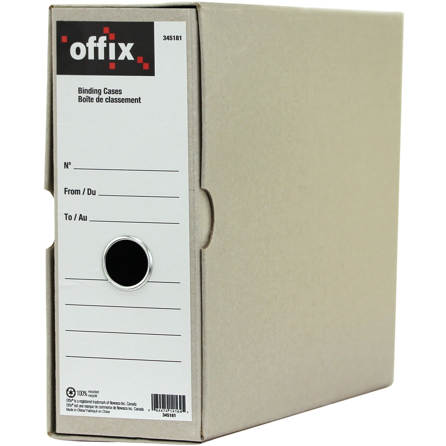 Offix Letter Recycled Box File - 6/Pack