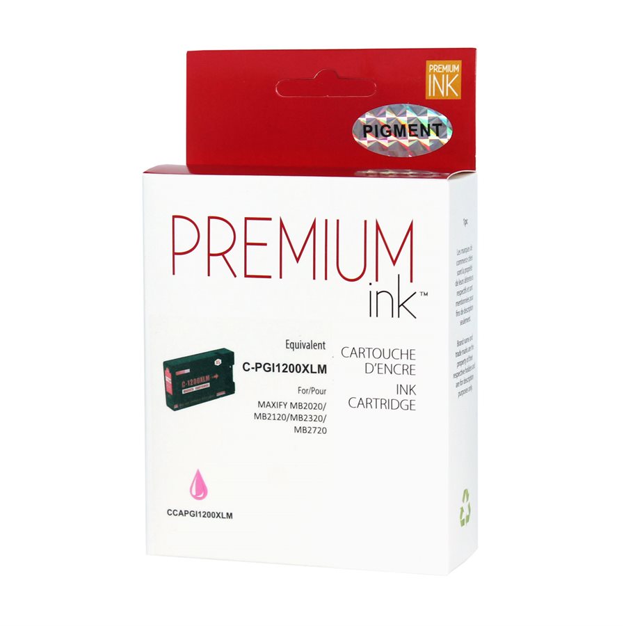Premium Compatible Magenta Ink Pigment Cartridge for Canon PGI-1200XL