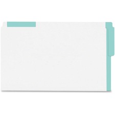 Pendaflex Color Coded Top End-Tab File Folder - Legal - Top Tab Location - 10.5 pt. Folder Thickness - Green - Recycled