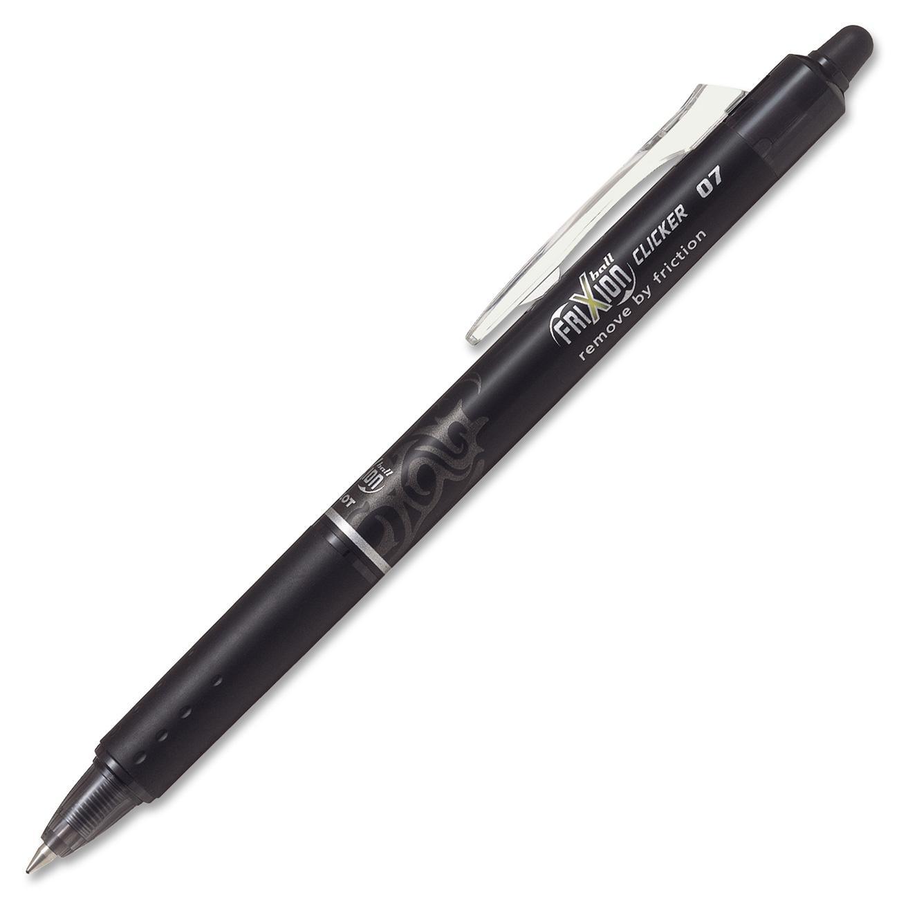 FriXion Retract Clicker Erasable Black Gel Ball Pen 0.7mm - Each