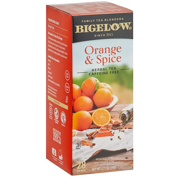 Bigelow Orange Spice Tea Bags - 28/box