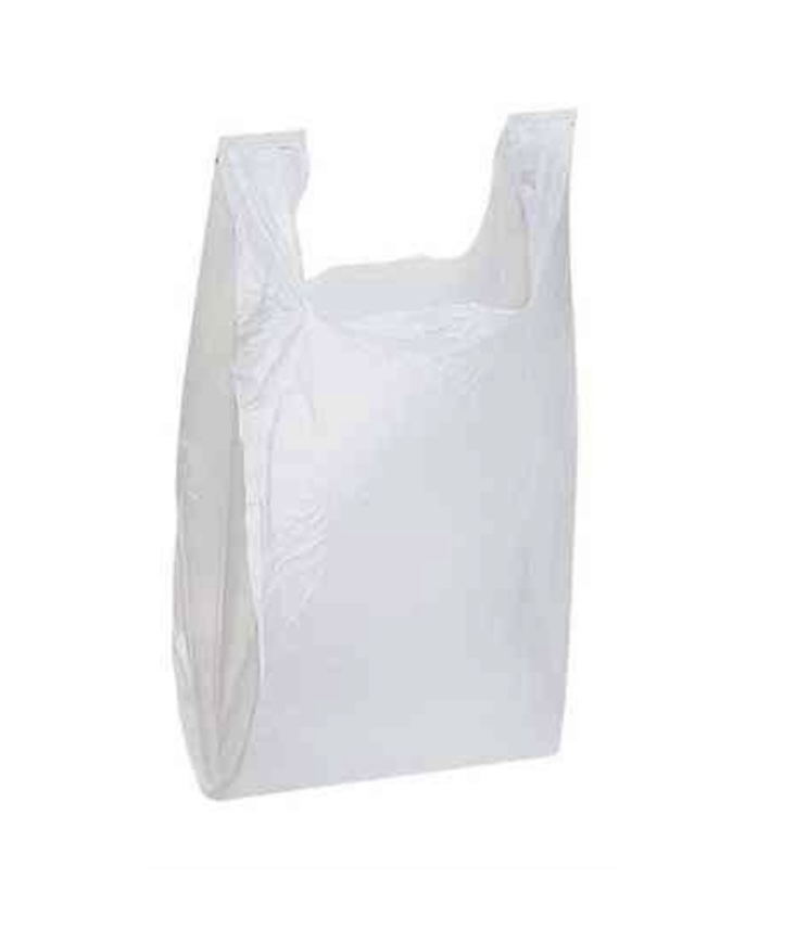 S2 H White Shopping Bag 10” x 5” x 18” - 2000/case