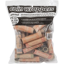 Merangue Paper Coin Wrapper, Assorted, 36 Pack per bag