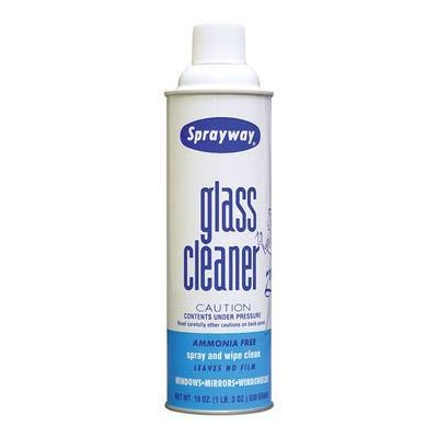 Sprayway® Glass Cleaner, Aerosol Can - 539 g - 12/Case