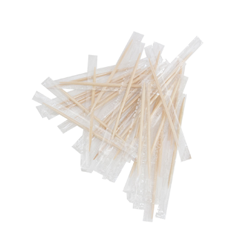 Natural Individually Wrapped Toothpick - 10,000/case