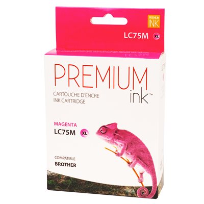 Premium Compatible Ink Cartridge Brother LC75XL- Magenta