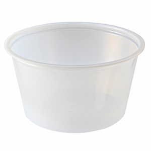 3.25 oz. Clear Sauce Containers - Portion Cups - 2500/Case