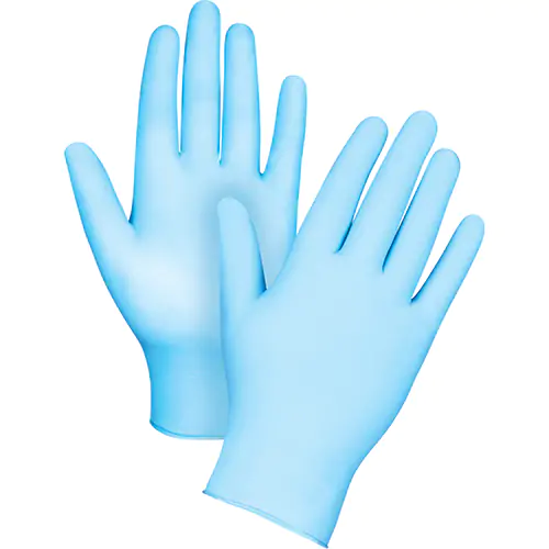 Hybrid Blue Vinyl/Nitrile Exam Glove Size Small 100 Pk