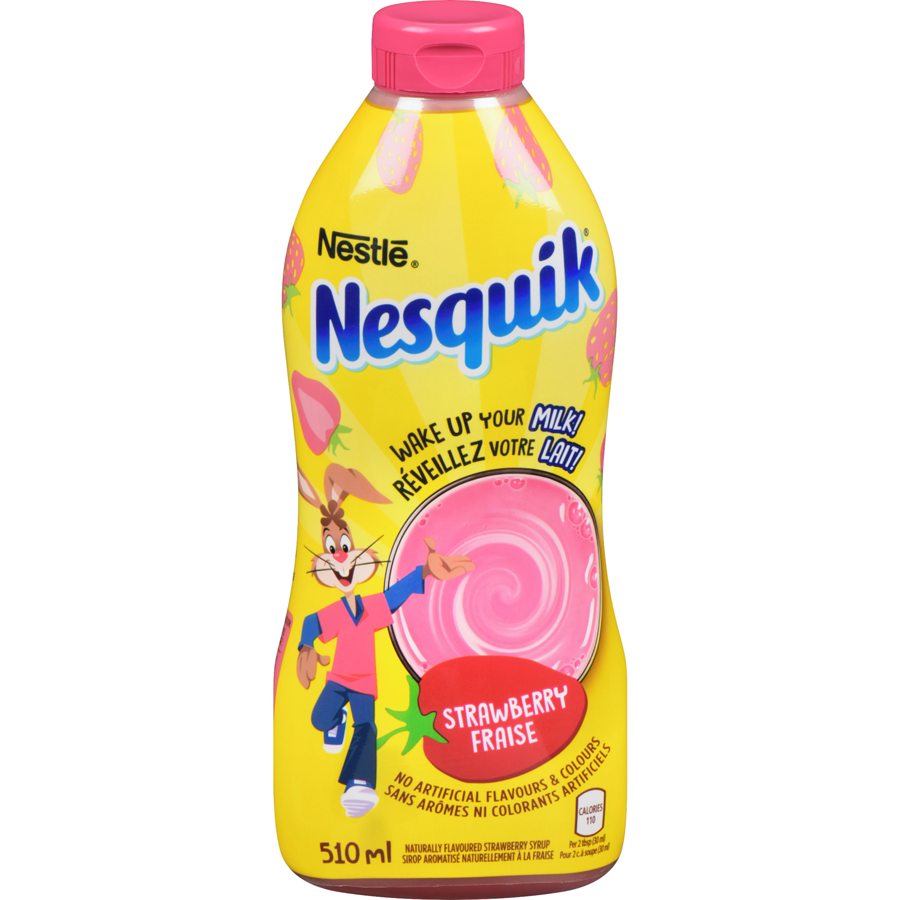 Nesquik Strawberry Syrup, 510 ml - Each