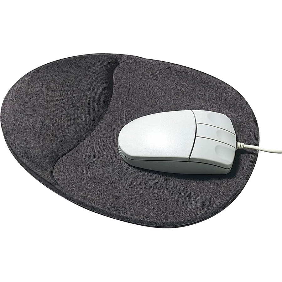 DAC MP-113 Super-Gel "Contoured" Charcoal Mouse Pad with Palm Support - Each