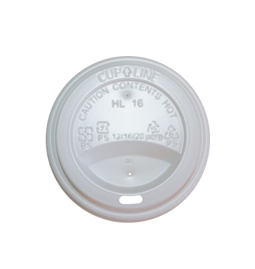 Hot Beverage PE White Dome Lids - 10 oz. - 20 oz. - 1000/Case
