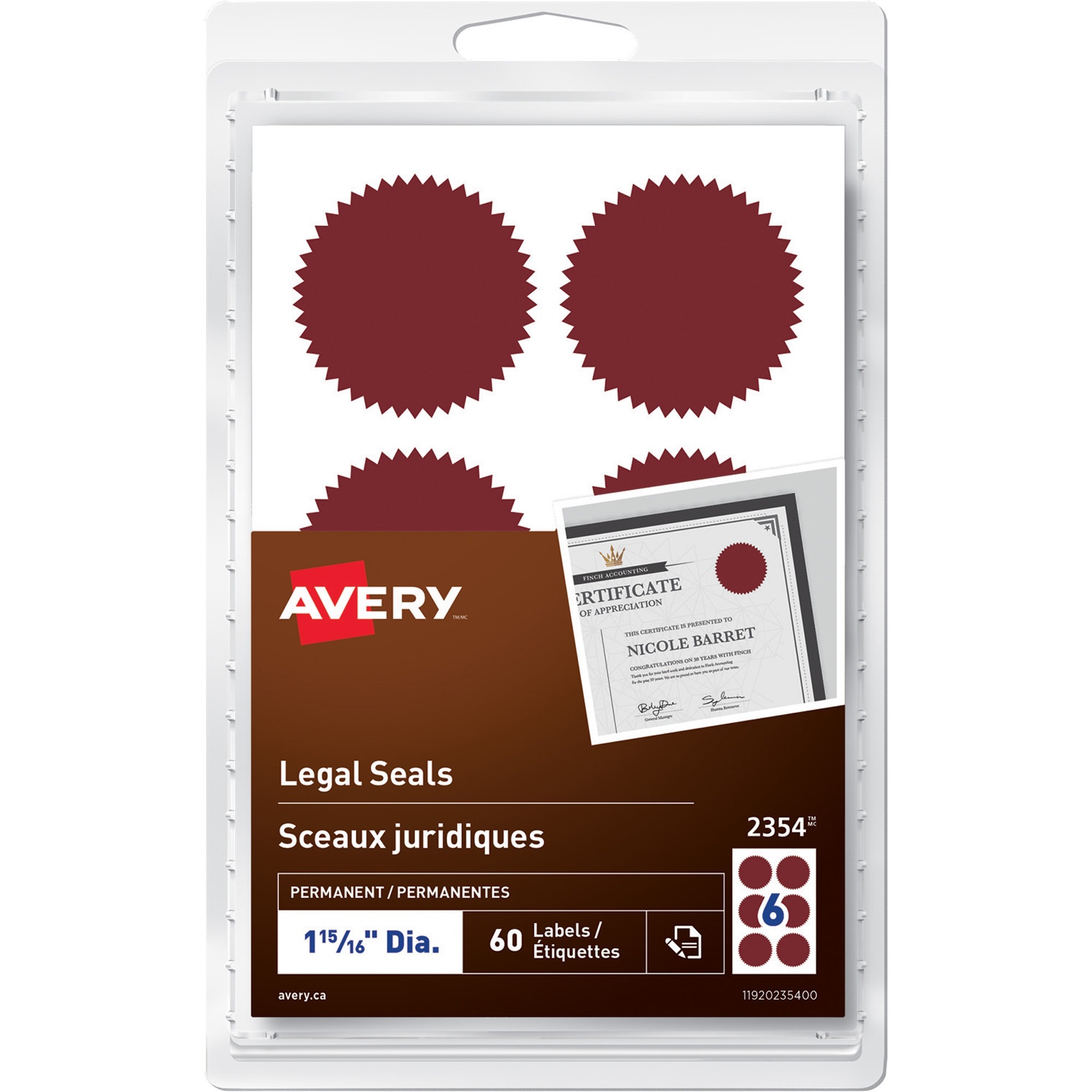 Avery® Security Seal - Pack