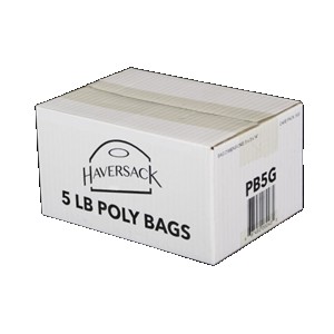Poly Bag 5Ibs Clear 5'' x 3'' x14'' - 500/case