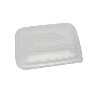 Recyclable Rectangular Lid for Sugarcane 28oz - 38oz Rectangular Container - 300/Case
