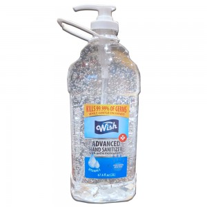 Wish Hand Sanitizer with Vitamin E, Pump and Carry Handle, 2L Bottle - each