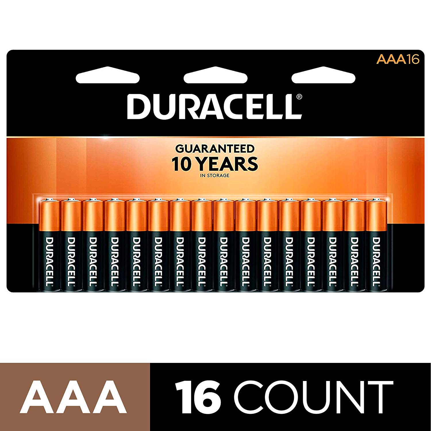 Duracell Coppertop Alkaline AAA Batteries -16/Pack