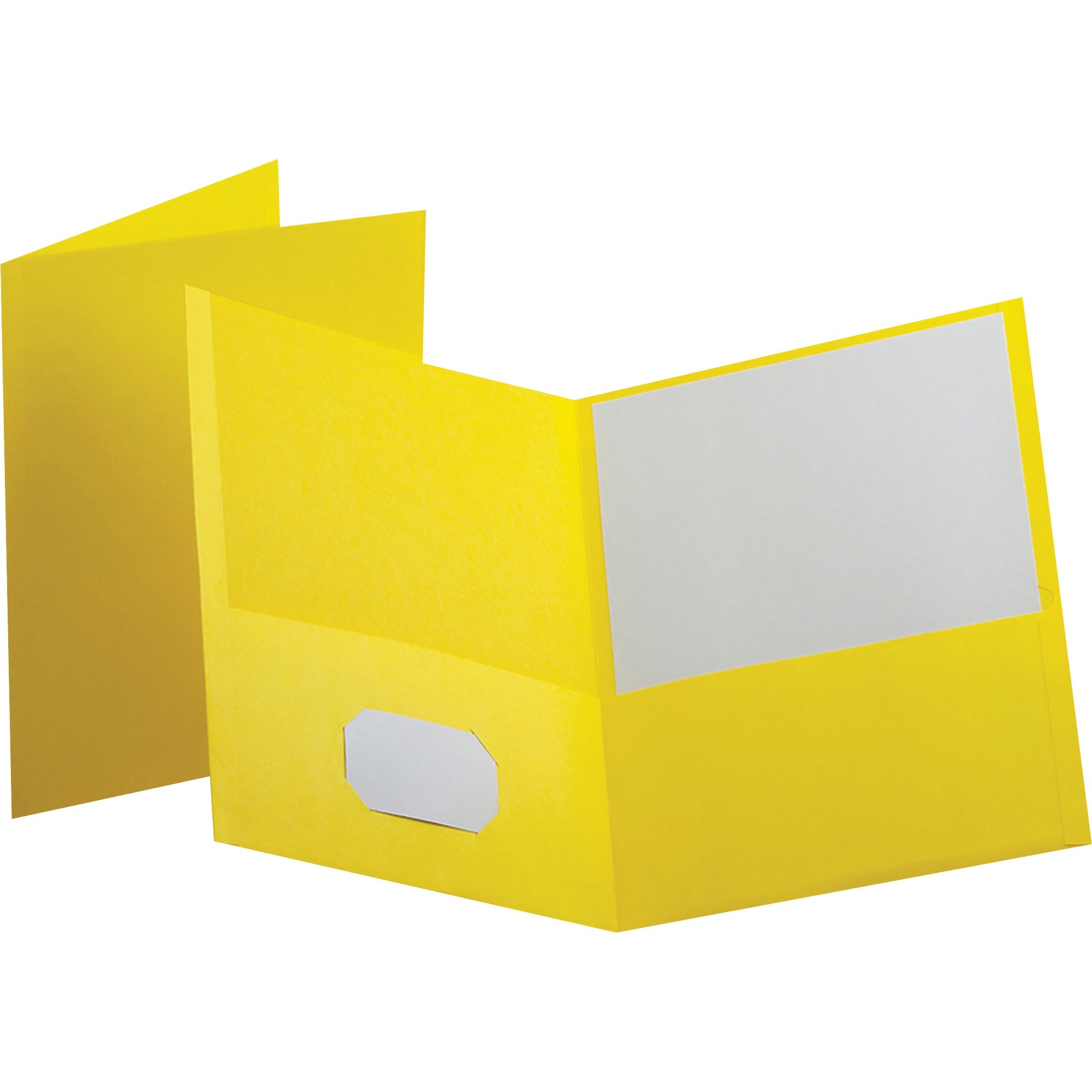 Oxford Twin Pocket Letter-size Folders, yellow