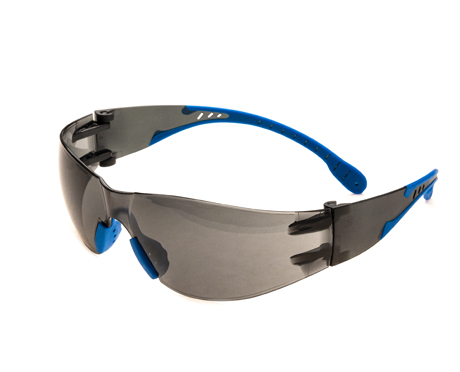 Premium Wrap Around Safety Glasses - Gray - Each