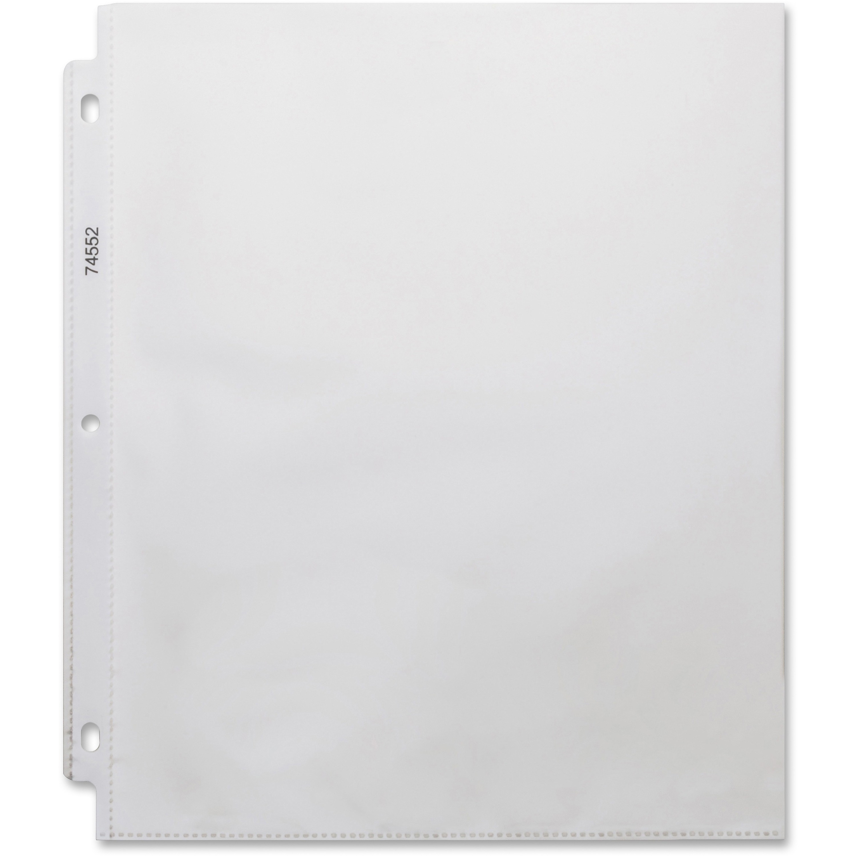 Business Source Top Loading Sheet Protector for 8.5'' x 11'' Clear - 200/Box