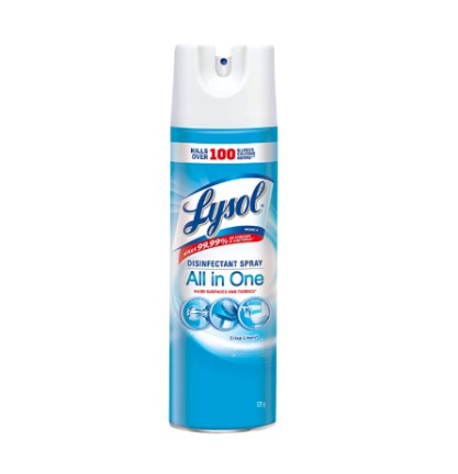 Lysol Disinfectant Spray All-In-One 539g Aerosol Bottle - 12/Case