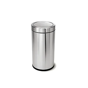 Simplehuman® Stainless Steel Swing Top Trash Can, 14-1/2 Gallon (55 L) - Each
