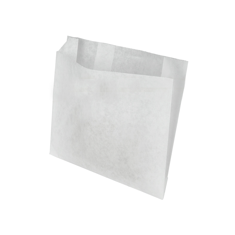 French Fry Bag White Grease Proof - 5" X 1.5" X 4.5" - 2000/case