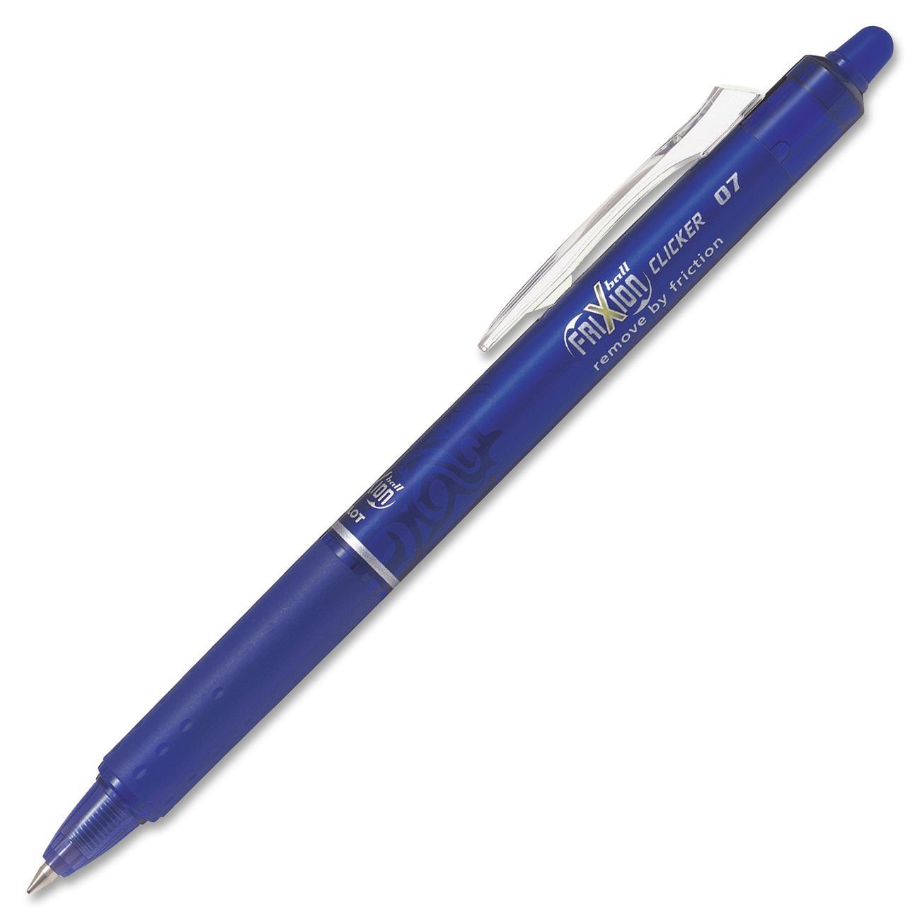 FriXion Retract Clicker Erasable Blue Gel Ball Pen 0.7mm - Each