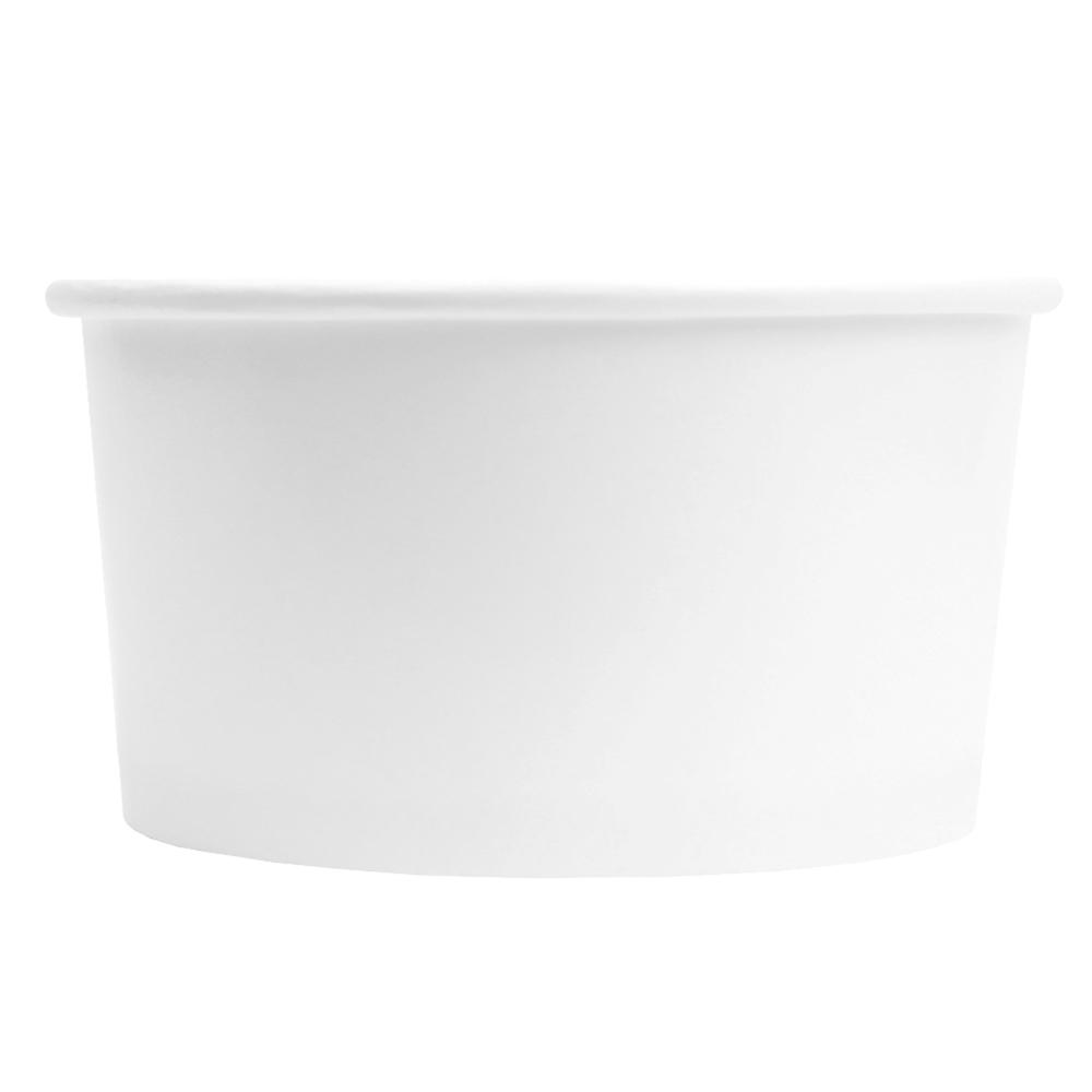 6 oz White Ice Cream - Yogurt Cups - 1000/case
