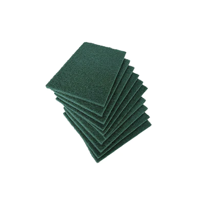 Scotch Brite Green Scouring Pads Heavy-Duty 6'' x 9'' - 12/Pack