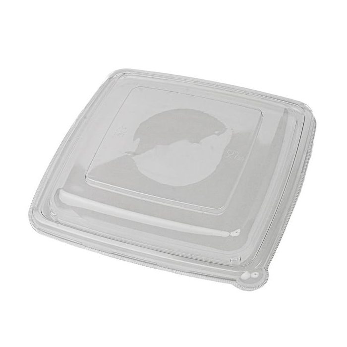 Recyclable Square Lid for Sugarcane 32 oz Container - 300/Case