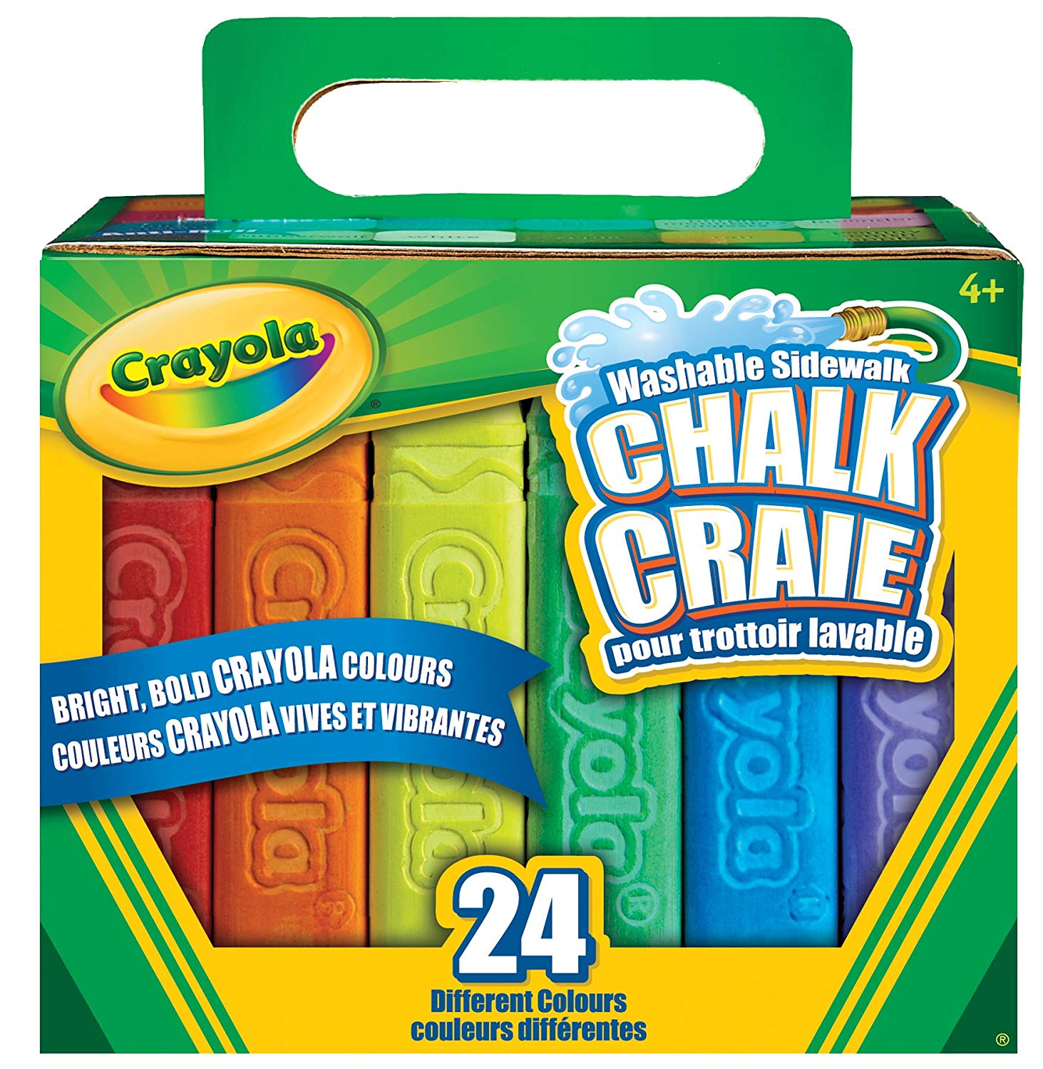 Crayola Assorted Colours Sidewalk Chalk - 24/Box