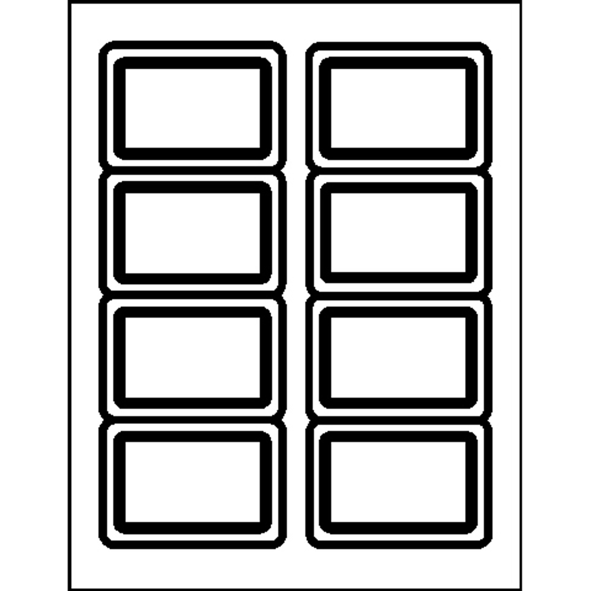 Business Source Laser/Inkjet 2 1/3" x 3 3/8" Name Badge Labels