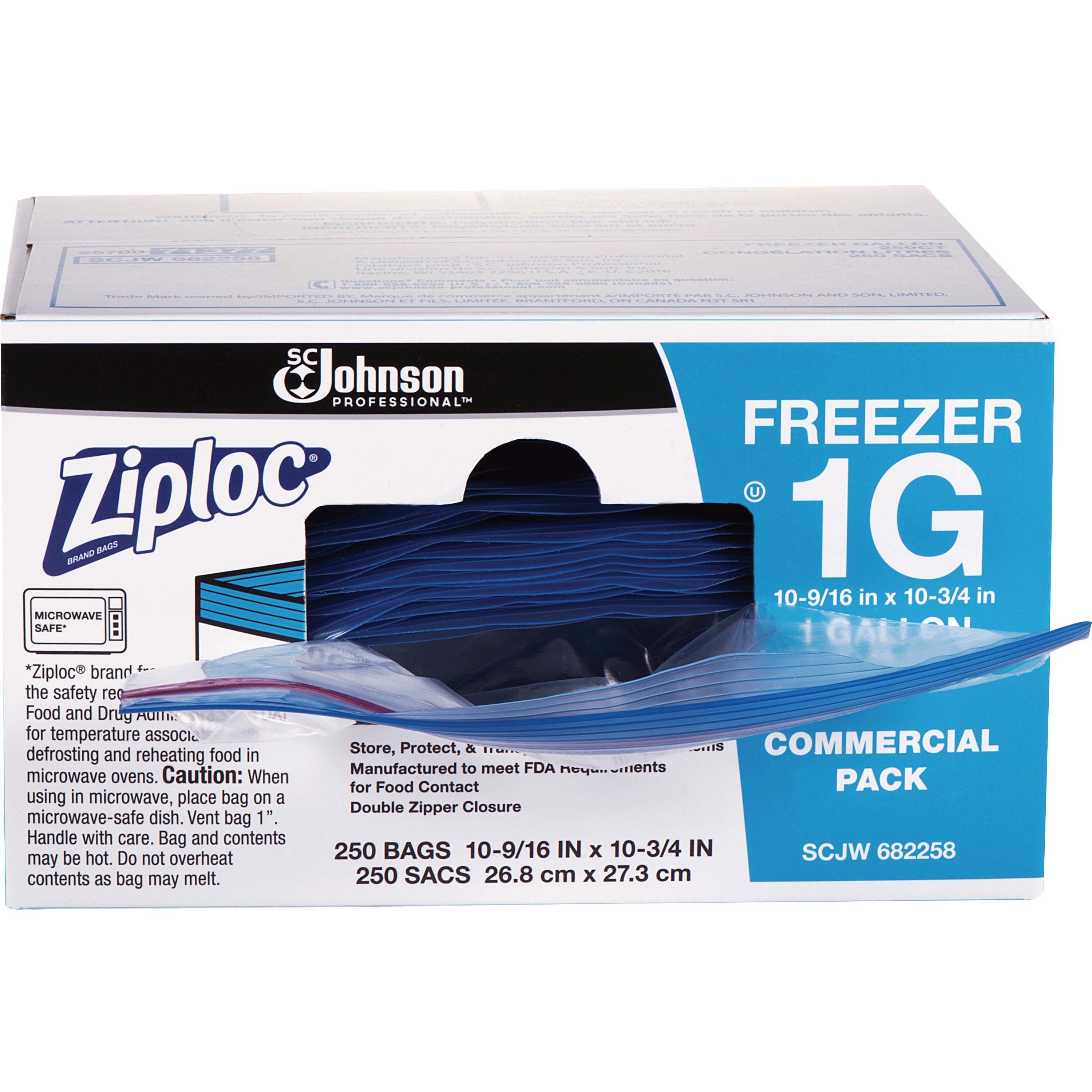 Ziploc® Gallon Freezer Bags -250/box