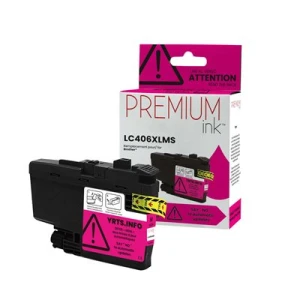 Premium Compatible Magenta Ink Cartridge for Brother LC406XLMS - Each