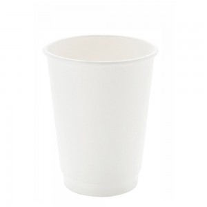 Hot Beverage White Double Wall Paper Cups - 10 oz. - 500 Cups