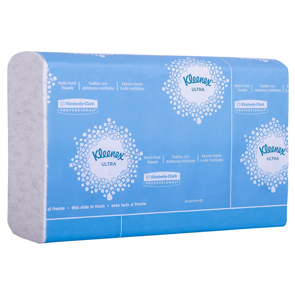 Kleenex® Reveal™ Multi-Fold Hand Towel, White, 16 Packs/Case, 150 Towels/Pack - Case