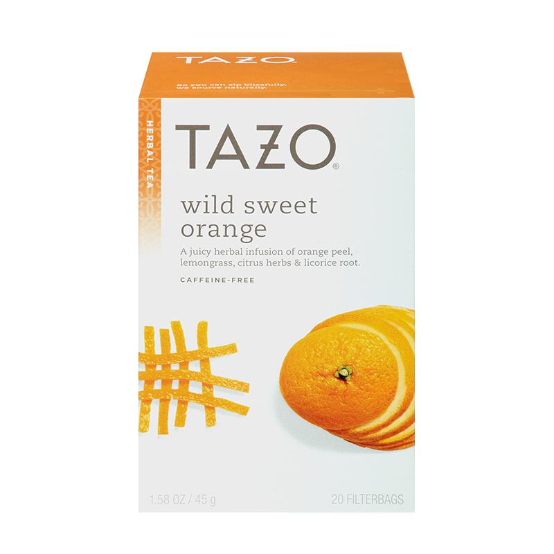 Tazo Wild Sweet Orange Filterbag Tea 20 Count x 6 boxes