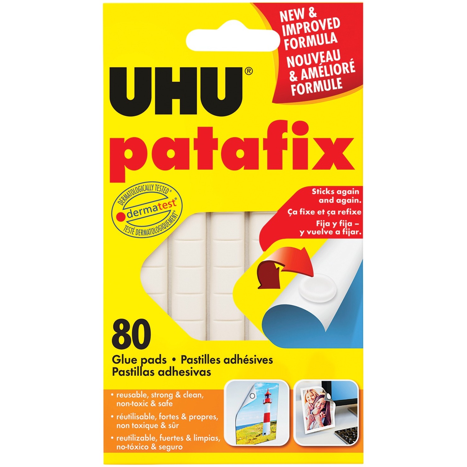 UHU Tac Adhesive Putty Pads - 80/pack
