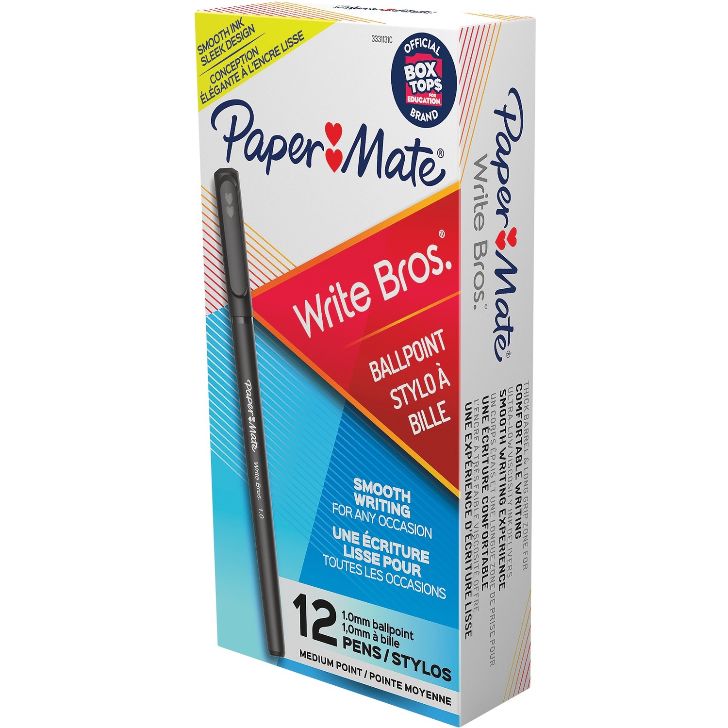 Paper Mate Write Bros Black Ink Ballpoint Pen - 12/Box