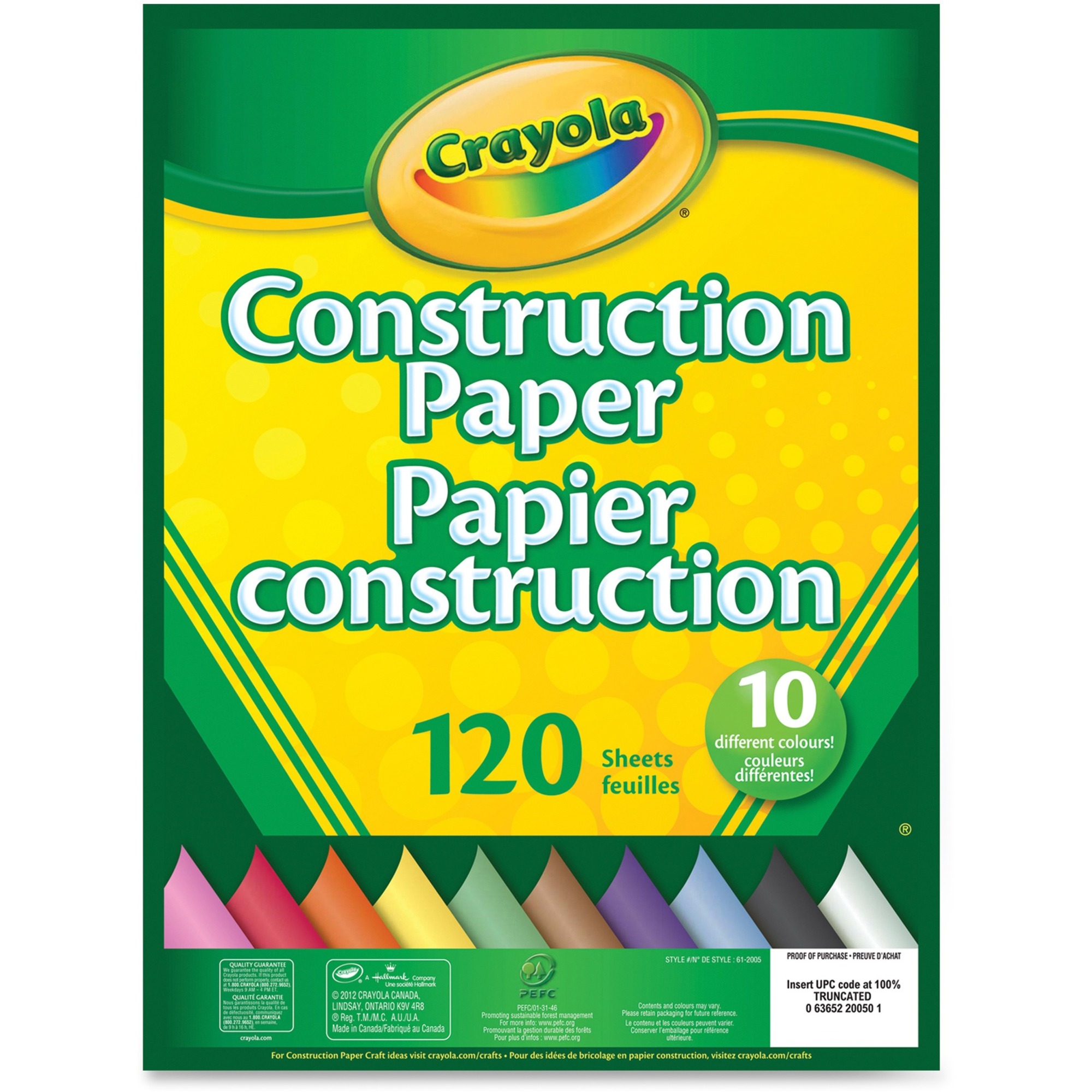 Crayola Assorted Construction Paper - 120 Sheets