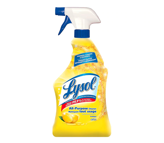 Lysol All-Purpose Cleaner Spray, Lemon, 650 ml - Each