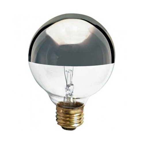 Satco 40W - 120V - G25 Incandescent - Medium Base - with Silver Crown - C-9 Filament - 280 Lumens - Dimmable - Each