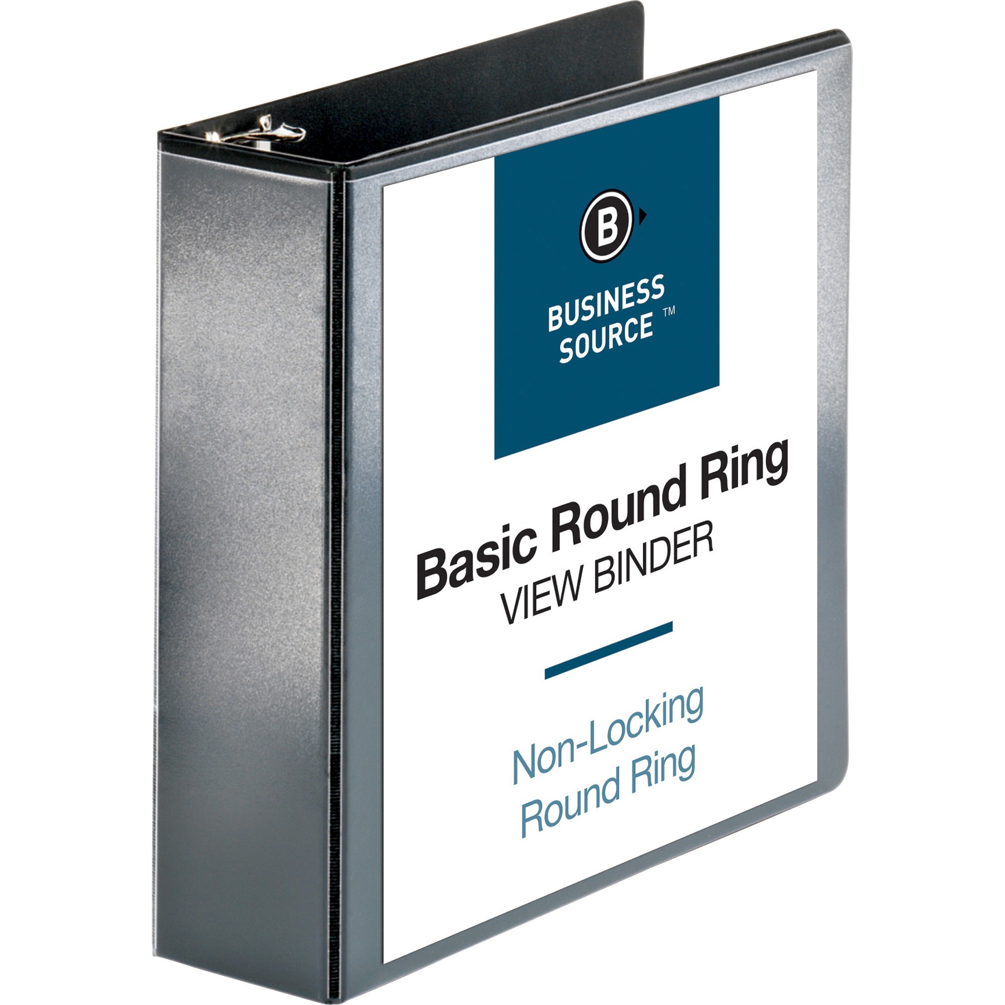 Business Source Black 3 ''Round-ring View Binder - Each