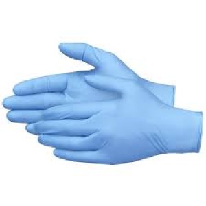 Hybrid Blue Vinyl/Nitrile Exam Glove Size Medium 100 Pk