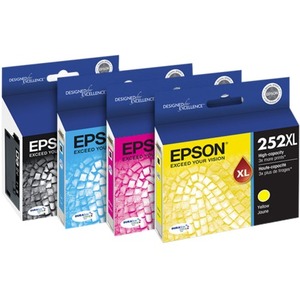 Epson DURABrite Ultra 252XL Original Ink Cartridge - Combo Pack - Black, Cyan, Magenta, Yellow - Inkjet - High/Standard Yield - 4 / Pack